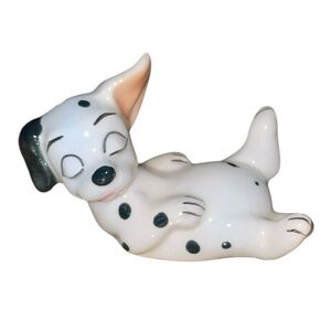 Vintage Disney 101 Dalmatians Ceramic Sleeping Puppy Figures Enesco Japan